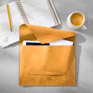 HEARTH & HAND WITH MAGNOLIA LEATHER DOCUMENT LAPTOP SLEEVE